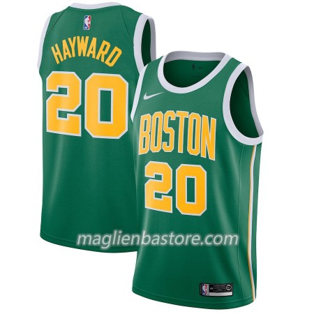 Maglia NBA Boston Celtics Gordon Hayward 20 2018-19 Nike Verde Swingman - Uomo